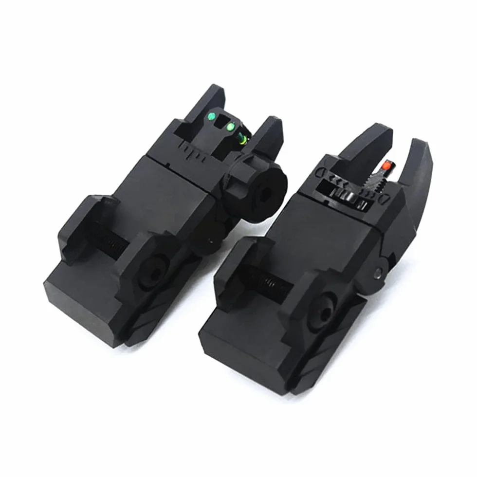 HWZ Miradores Tácticos de Fibra Plegable para Riel Picatinny 20 mm