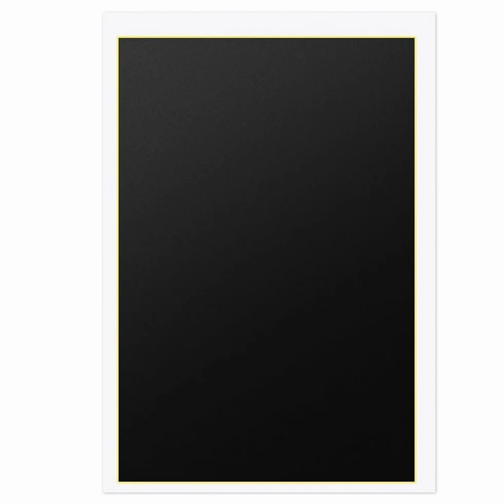 2 Hojas de Papel para Marcar con Grabado, Papel para Grabado en Color con de 15,35 X 10,63 Pulgadas (Negro, 39 X 27 Cm)