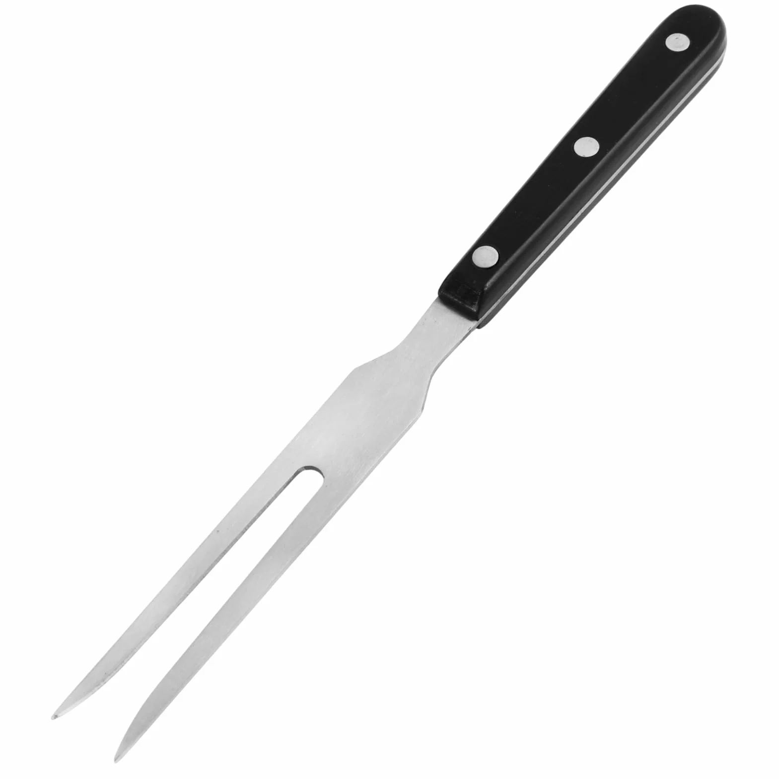 Tenedor de Trinchar Acero Inoxidable con Mango Largo para Carne - Utensilio de Cocina para Asar, Barbacoa y Parrilla - Sujeta y Pincha Pollo, Cerdo, Ternera, Pavo y Verduras