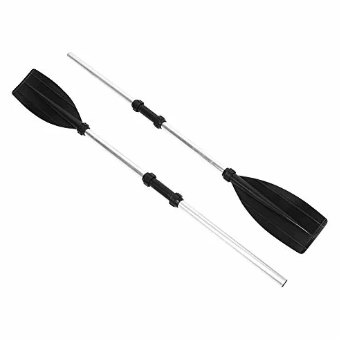 Aramox Remos Kayak Aleación Aluminio Desmontables 125 cm Flotantes Portátiles Pala Ancha Canoa Balsa Moto Acuática