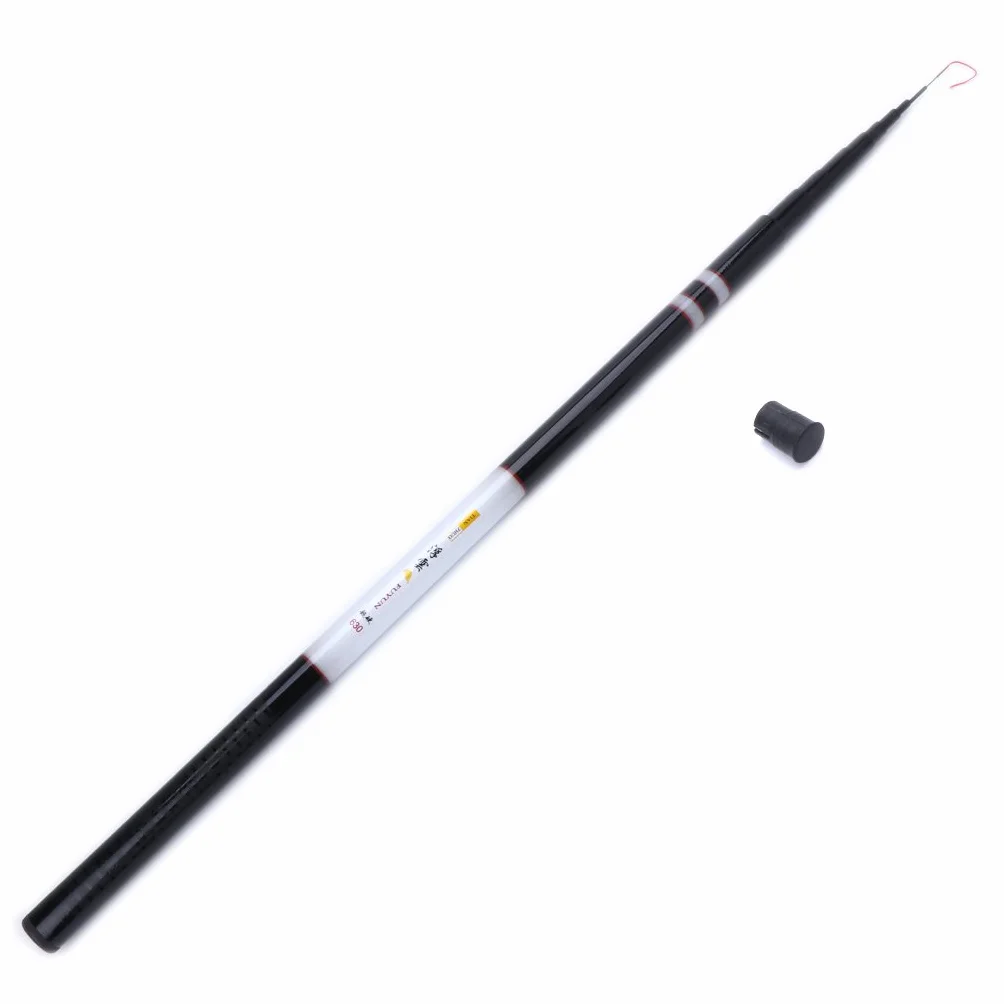 Caña de pescar telescópica 3.6-7.2m fibra de vidrio ultra ligero carpa