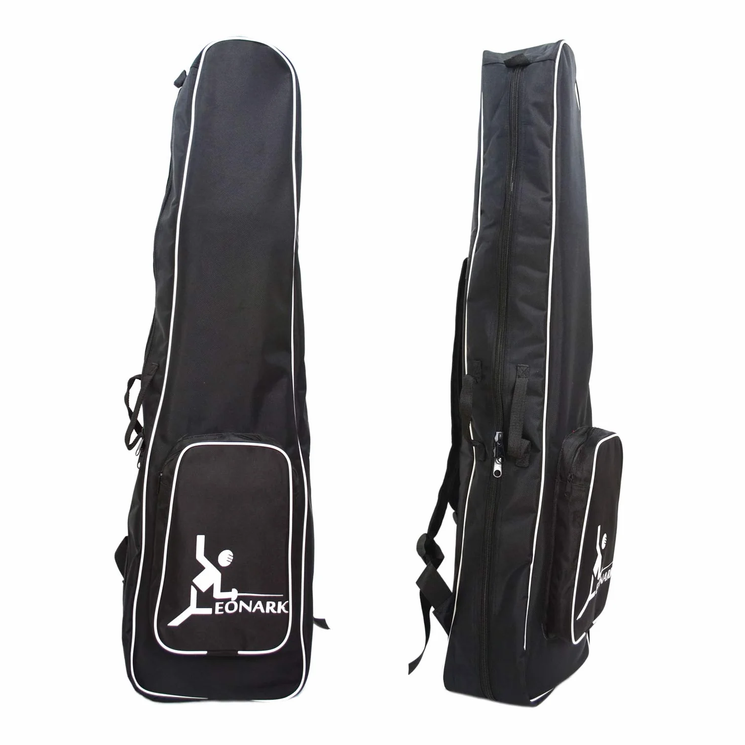 LEONARK Bolsa de Ruedas para Espada de Esgrima con Barra de Tiro - Estuche de Carrito para Traje y Máscara