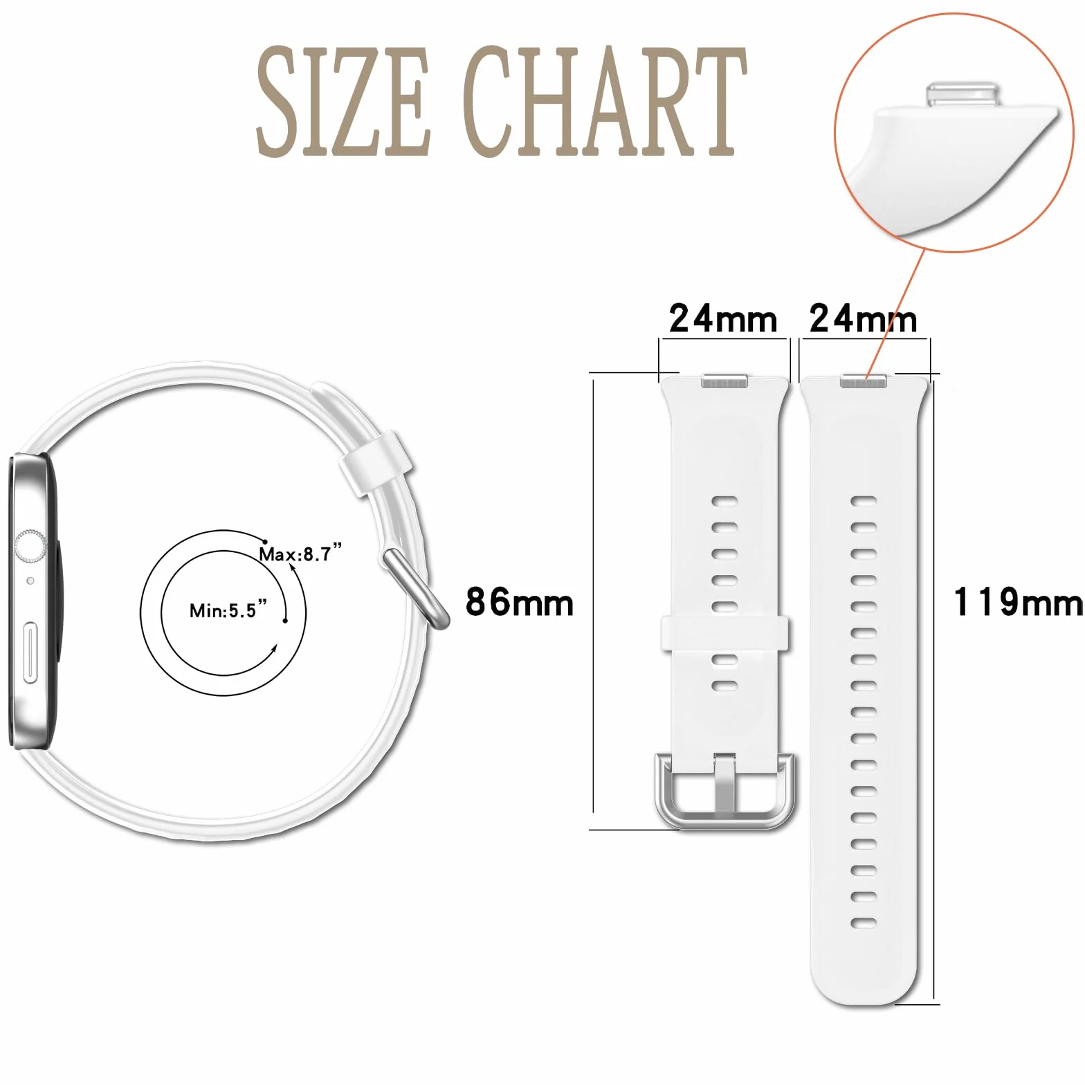 Pulsera Compatible para Huawei Watch Fit 5/5 Pro / 4/4 Pro / 3 Correa Silicona Repuesto Mujer Hombre Recambio Sport Band