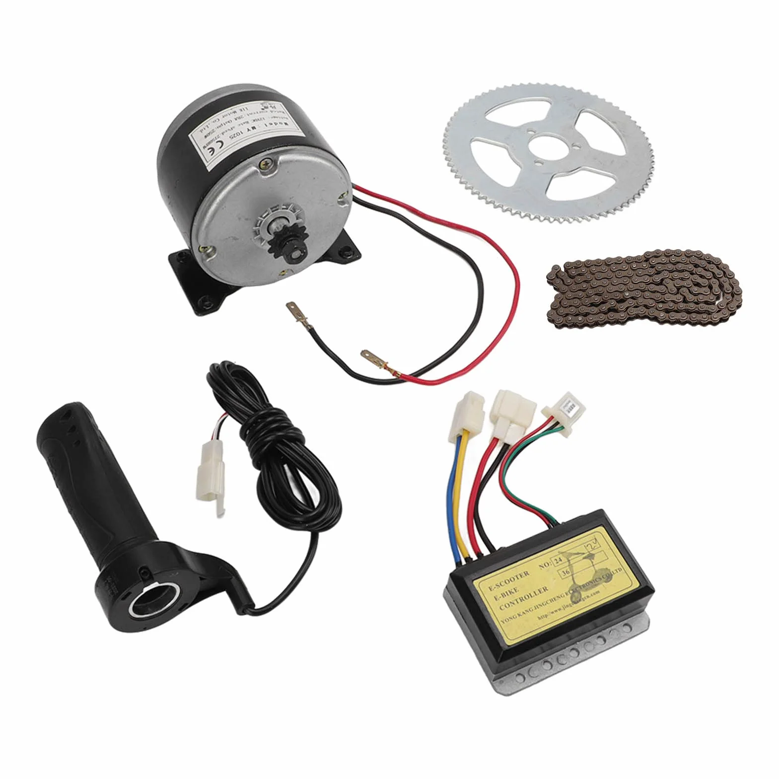 KIMISS Kit de Motor de Bicicleta Eléctrica 12V 250W 2750RPM con Controlador