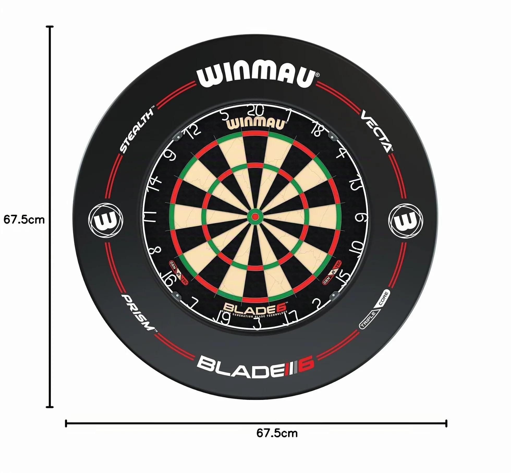 WINMAU Blade 6 Juego de Dardos Clásico Profesional Bristle
