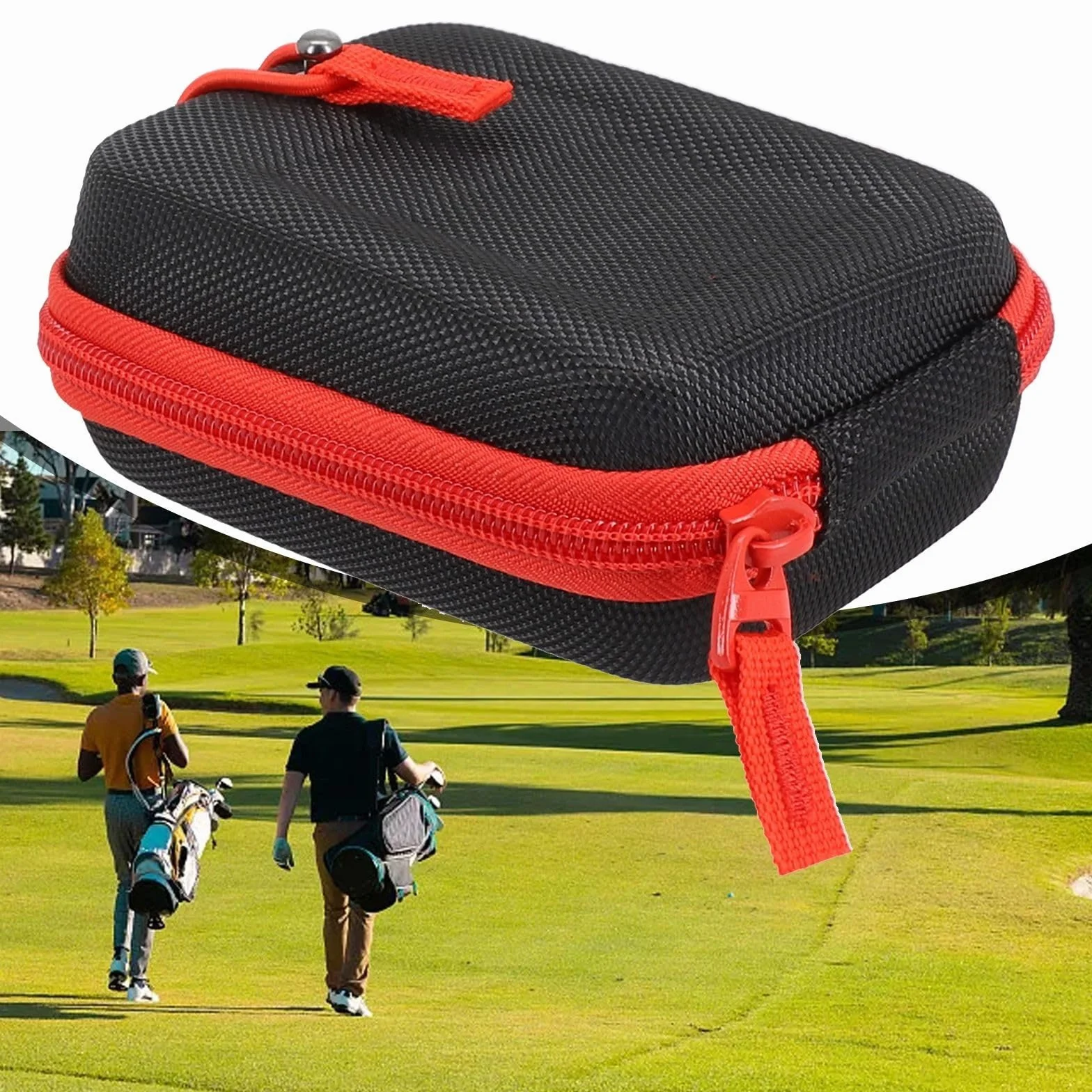 Funda resistente al agua para telémetro EVA con cordón, bolsa compacta 11,5x8x4,5 cm