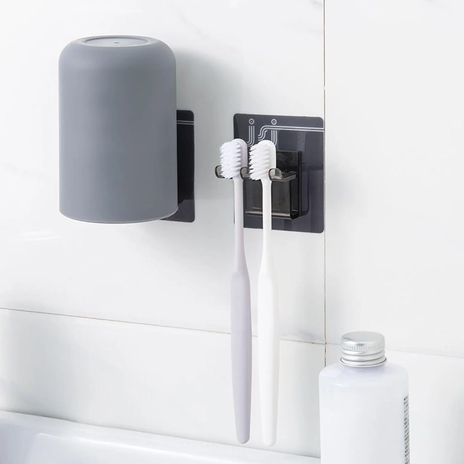 Xpieoyrm 3 Piezas 300ml Soporte Organizador de Cepillos Dientes, Accesorio de baño, para Cepillos Eléctricos, Tradicionales y Pasta de Dientes, Reutilizables Portacepillos De Dientes para Hogar