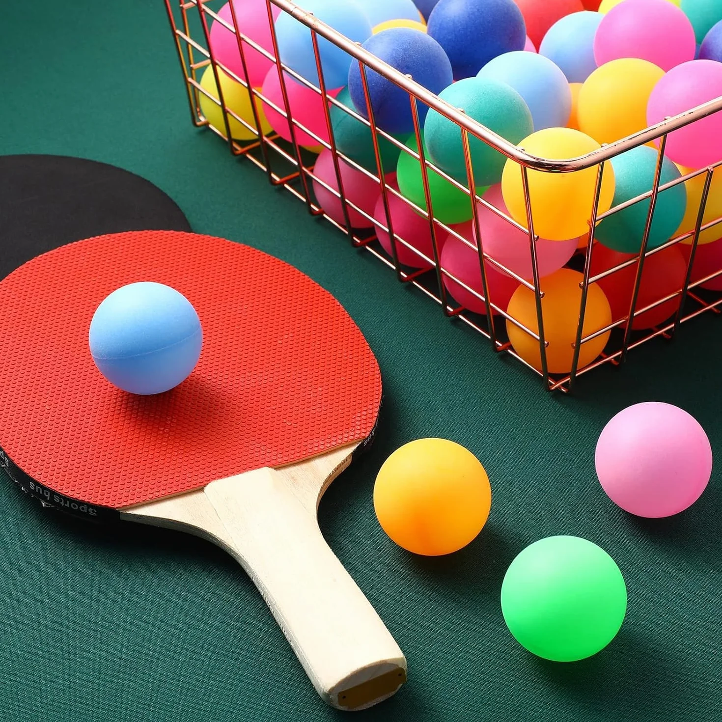 Pelotas de Ping Pong Coloridas 40mm Multifunción para Adultos y Niños