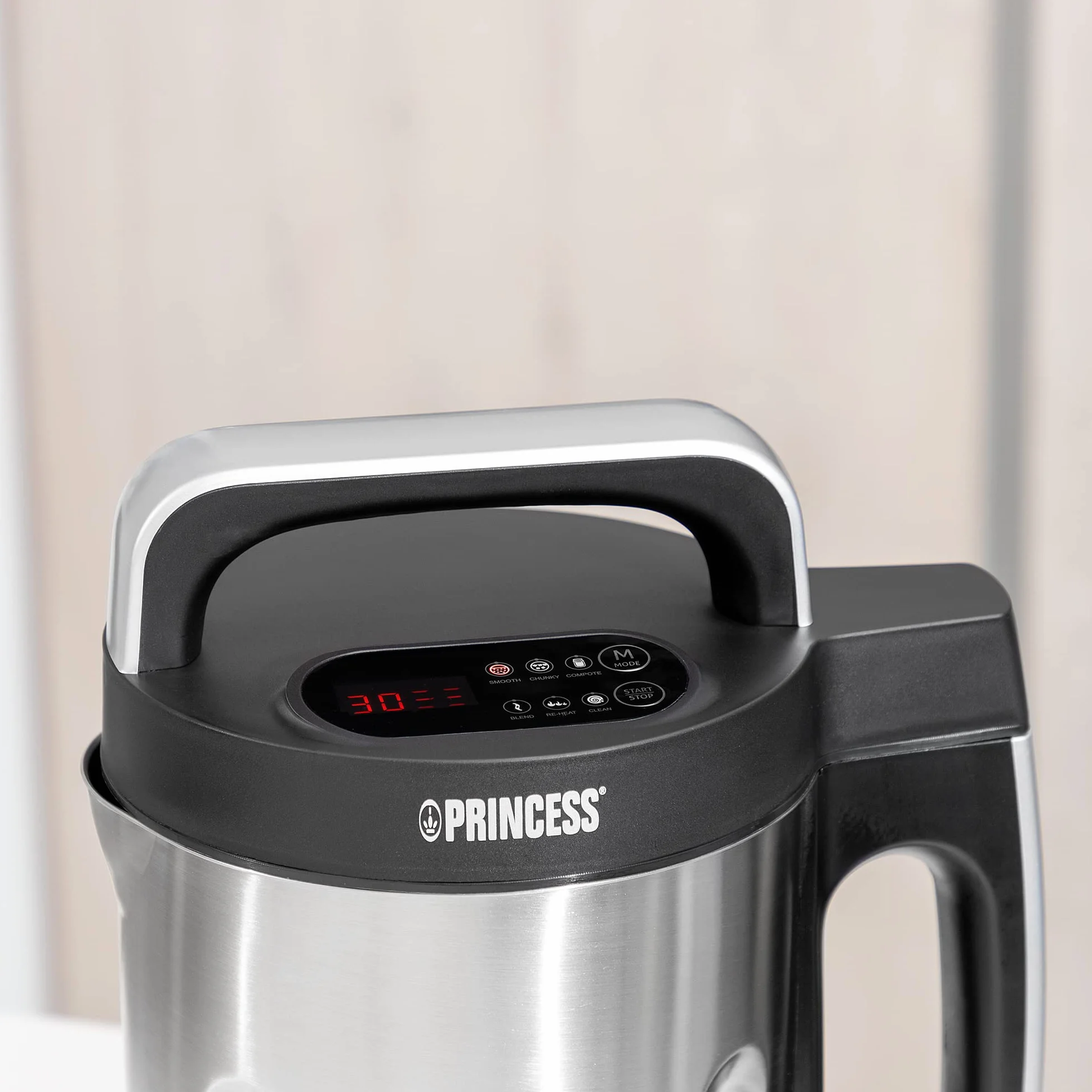 Princess 214002 Máquina para hacer sopa, batidos, salsas y compotas, Acero Inoxidable