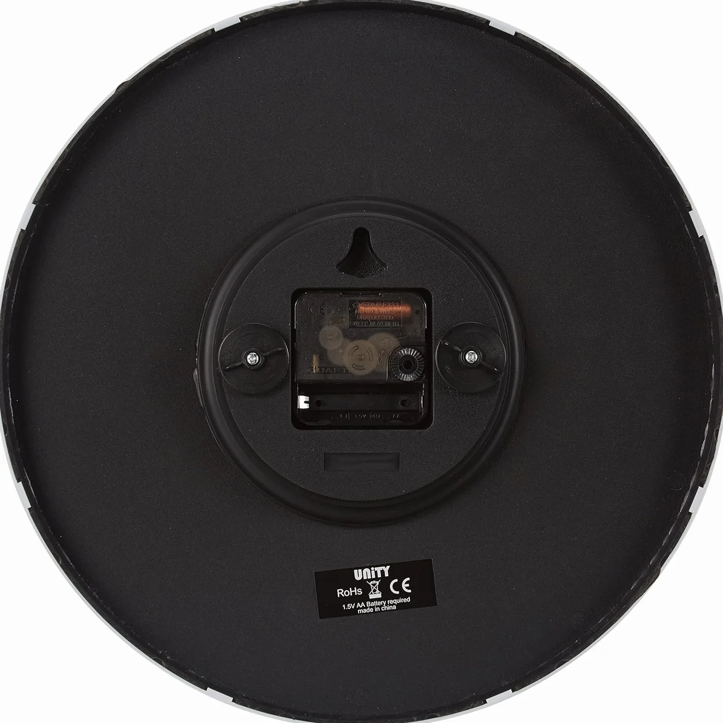 Unity Reloj de Pared, Fradley, Barrido silencioso, Moderno, Verde, 30 cm