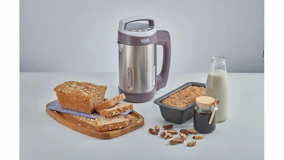 Vegan Revolution - Máquina para hacer leche de soja, de acero inoxidable, para hacer sopas, leche vegana, 850 W, 800 ml