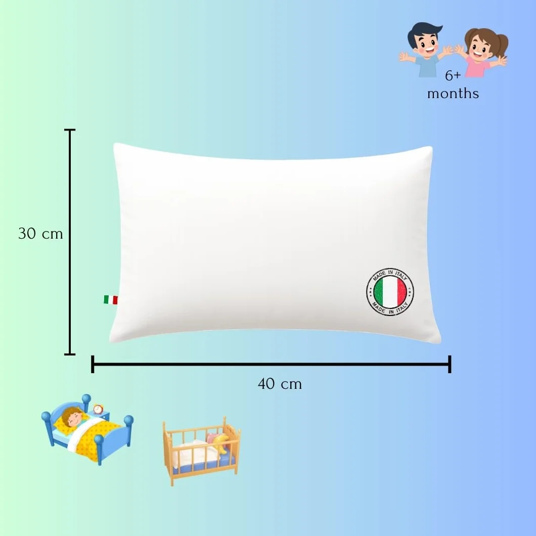 GM Almohada 40x30 100% algodón hipoalergénico blanco Lavable