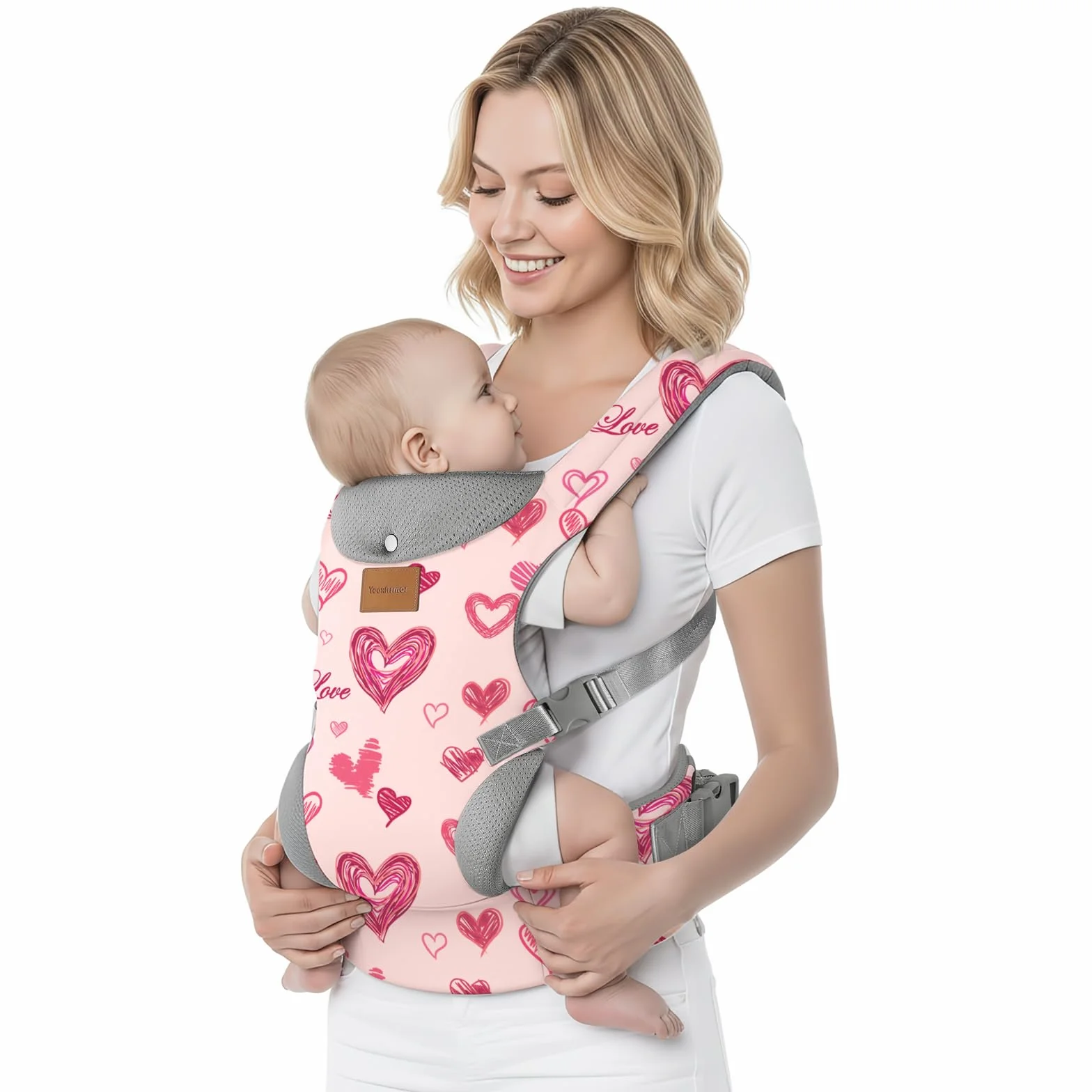 Mochila Portabebés Ergonómico Adapt para Bebés 3-36 Meses 3-30 kg 3 Posiciones Ajustable Manos Libres