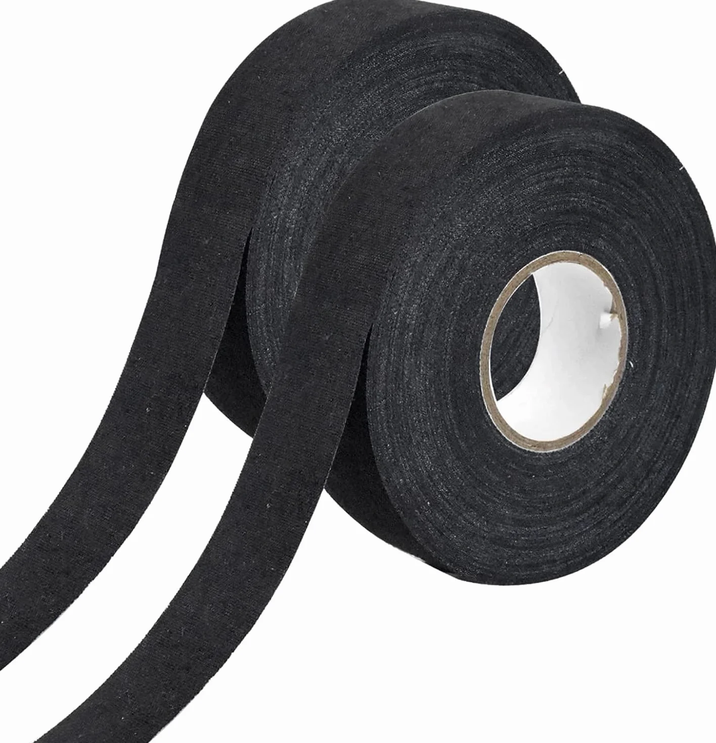 Cinta de Hockey 2 Rollos 2,5cm x 25m Autoadhesiva Antideslizante para Stick, Raqueta, Tenis, Golf, Bádminton