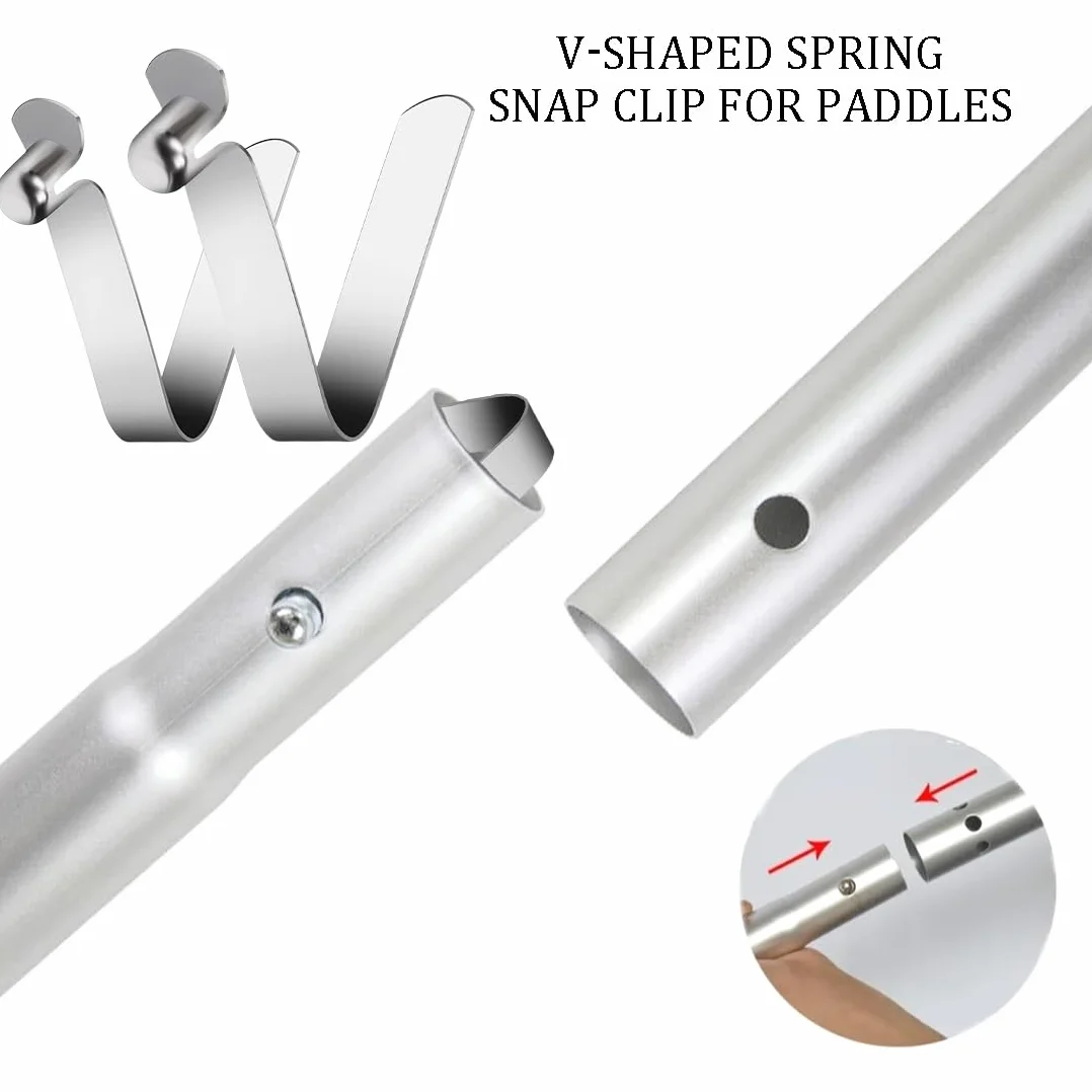 Kayak Paddle Snap Clip de Resorte 6 Pcs para Tienda de Campaña Toldo Tubo Telescópico