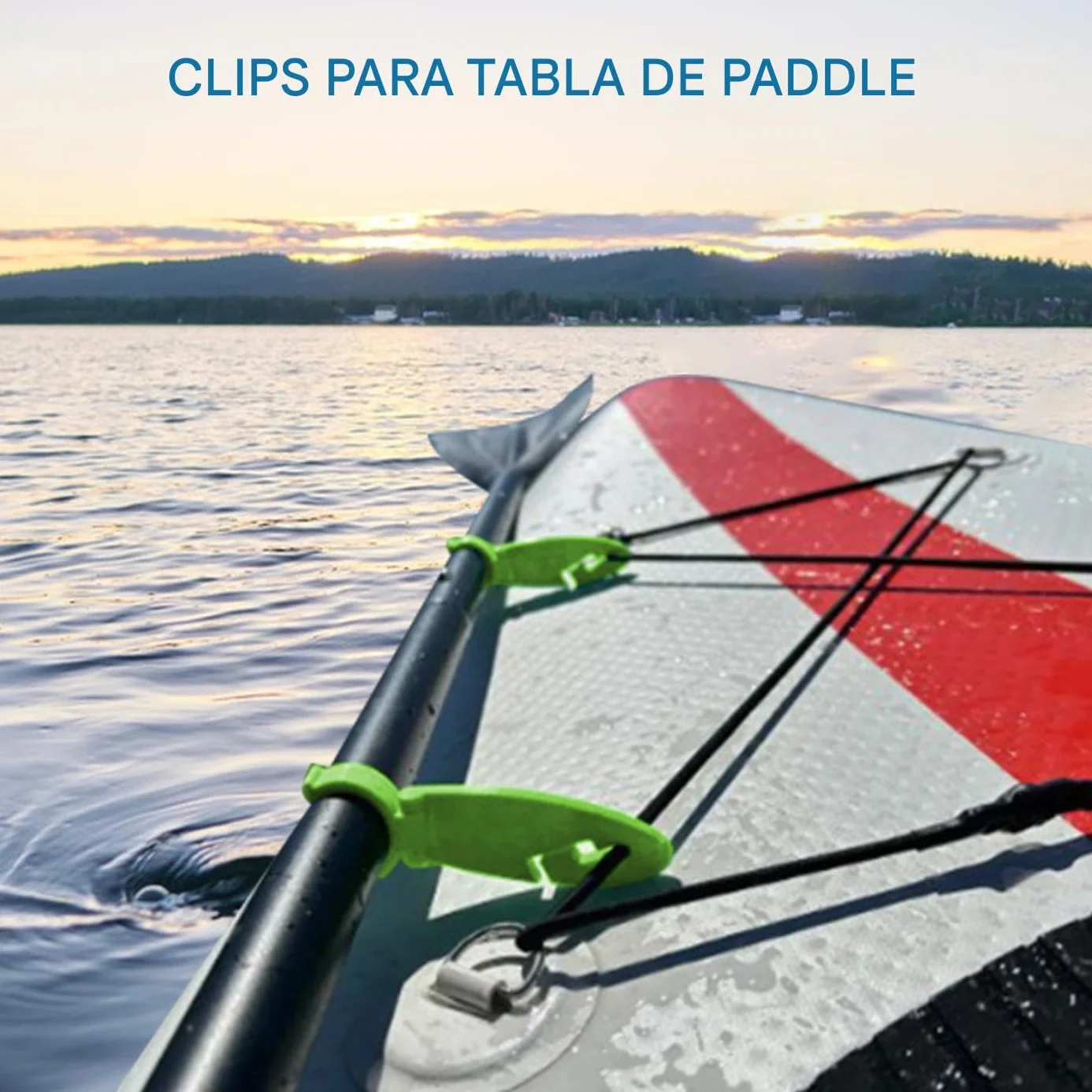 Abrazadera de Sujeción para Tabla de Pádel Surf 2 Piezas Fijadores de Aleta Expandibles