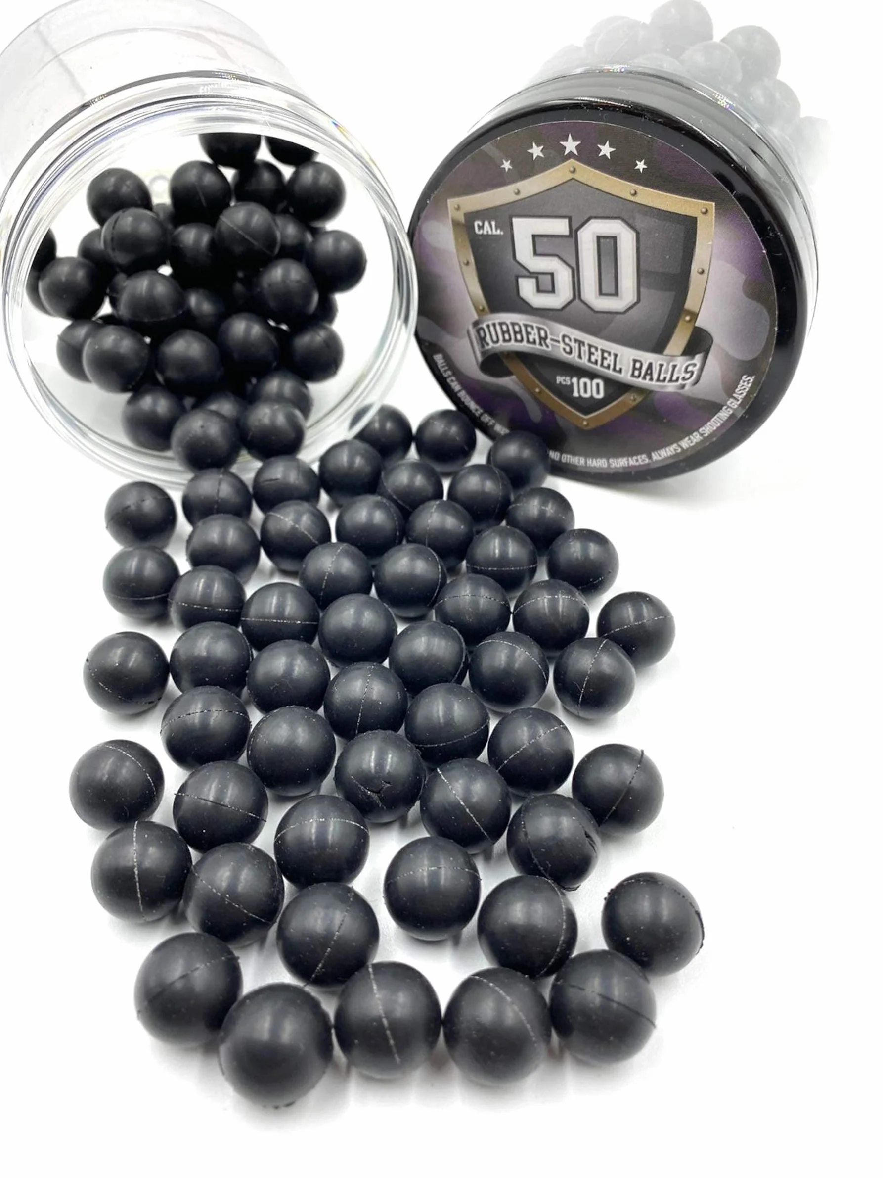 SSR 100 S-Style Premium Bolas de Paintball de Goma Dura Mixta 2.7 g para Pistolas de 50 Cal