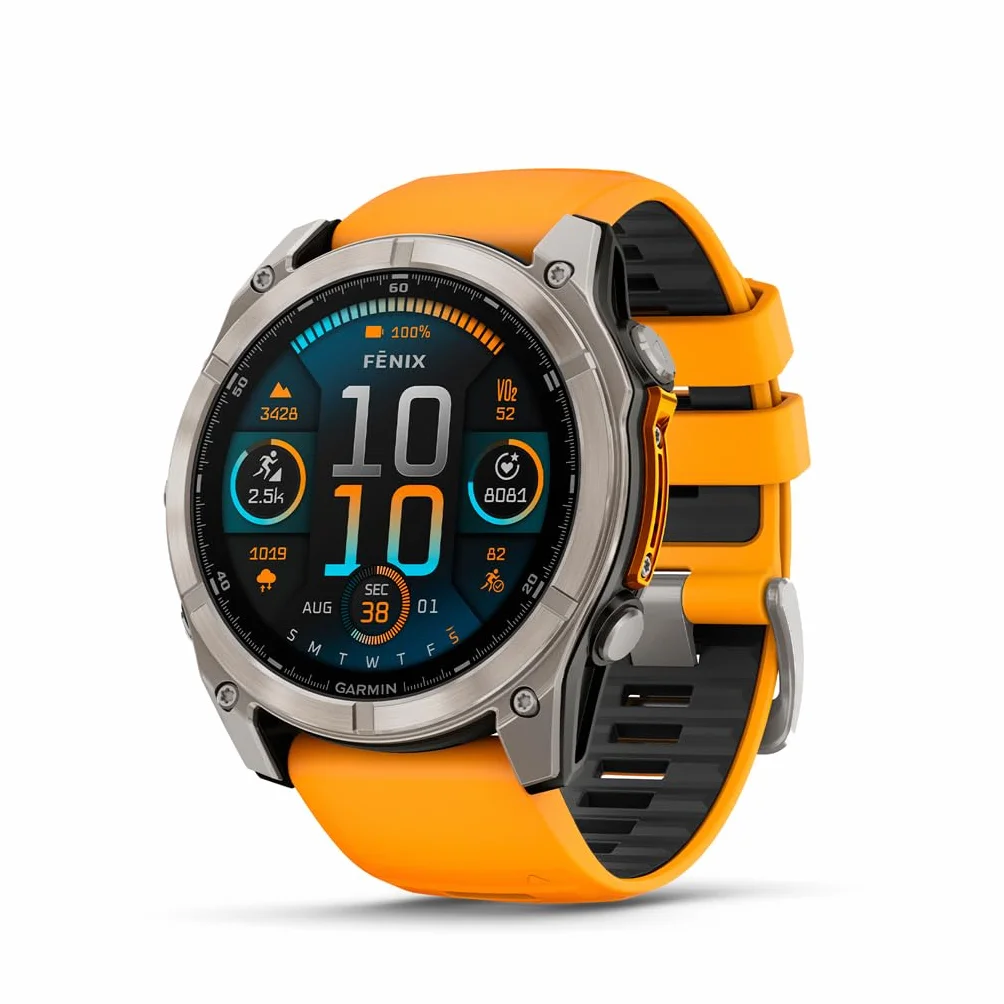Garmin fēnix 8 51 mm AMOLED Zafiro Reloj Inteligente GPS Multideportivo Titanio Linterna LED