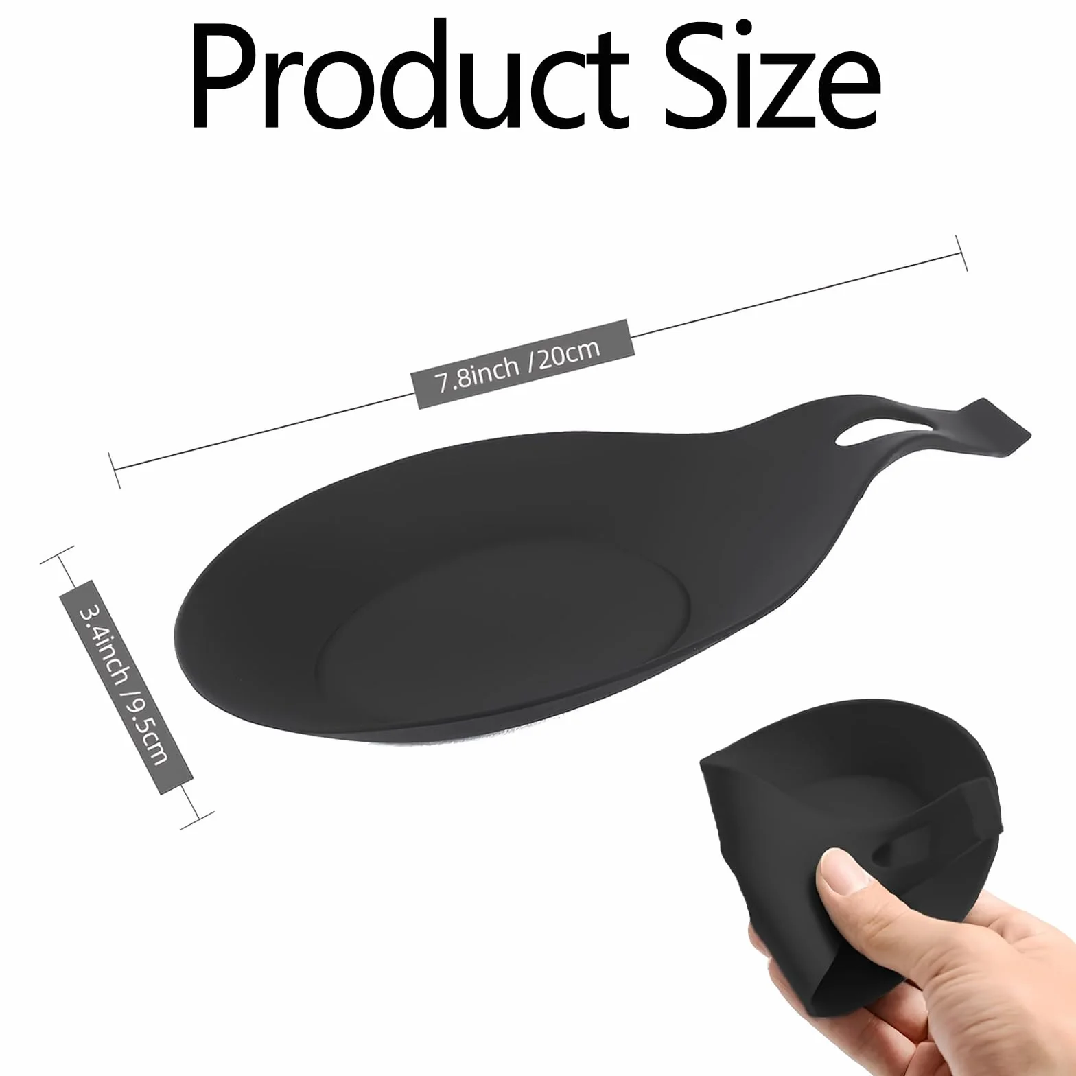 Reposacucharas de silicona, 3 unidades, reposa cucharas de cocina, soporte para cuchara de silicona, soporte para utensilios de cocina, reposacucharas, para cocina, casa, comedor
