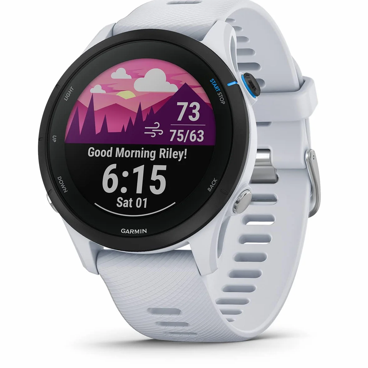 Garmin Forerunner 255 Music Reloj Inteligente para Correr con GPS Almacenamiento de Música Pay Autonomía 14 Días Blanco