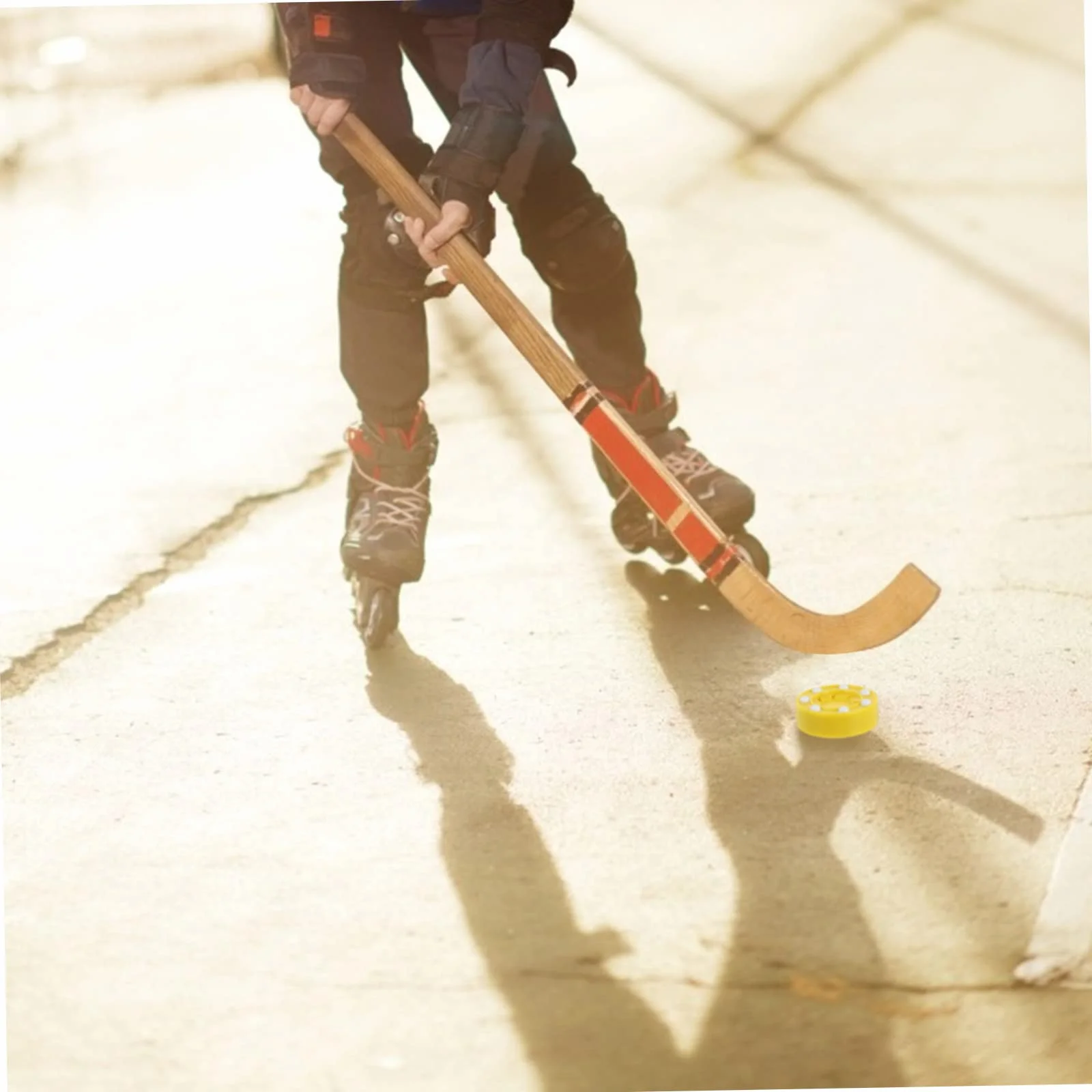 VANZACK 2 Piezas Bola de Hockey sobre Ruedas Profesional para Entrenamiento Superficies Lisas Alta Durabilidad