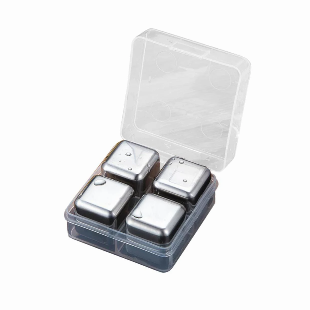 TOPBATHY 12piezas De Reutilizables De Inoxidable Para Whisky y Bebidas Set Estuche Enfriadores De Bebidas Sin Diluir Para y Cócteles