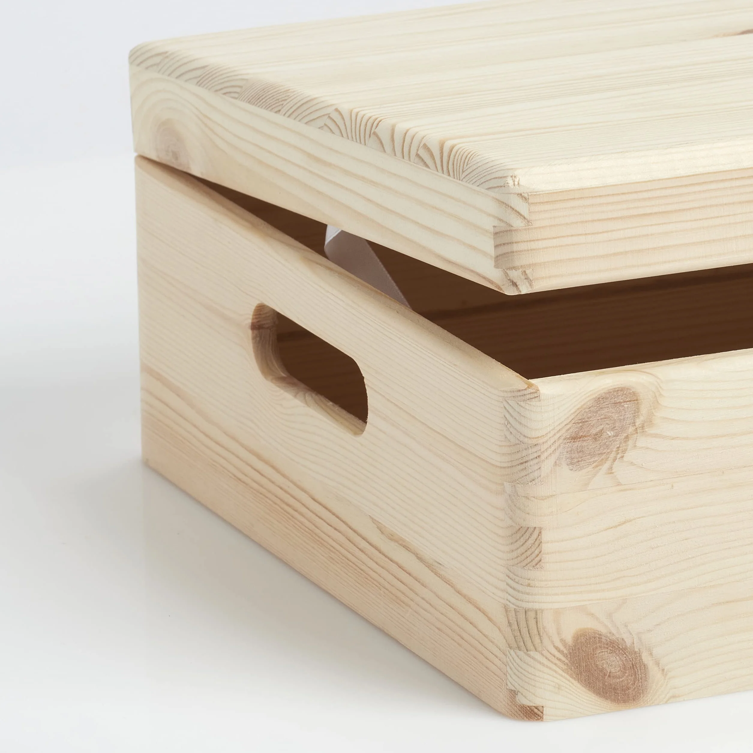 Zeller 13151 Caja Multiusos con Tapa, Madera, Marrón, 40x30x14 cm