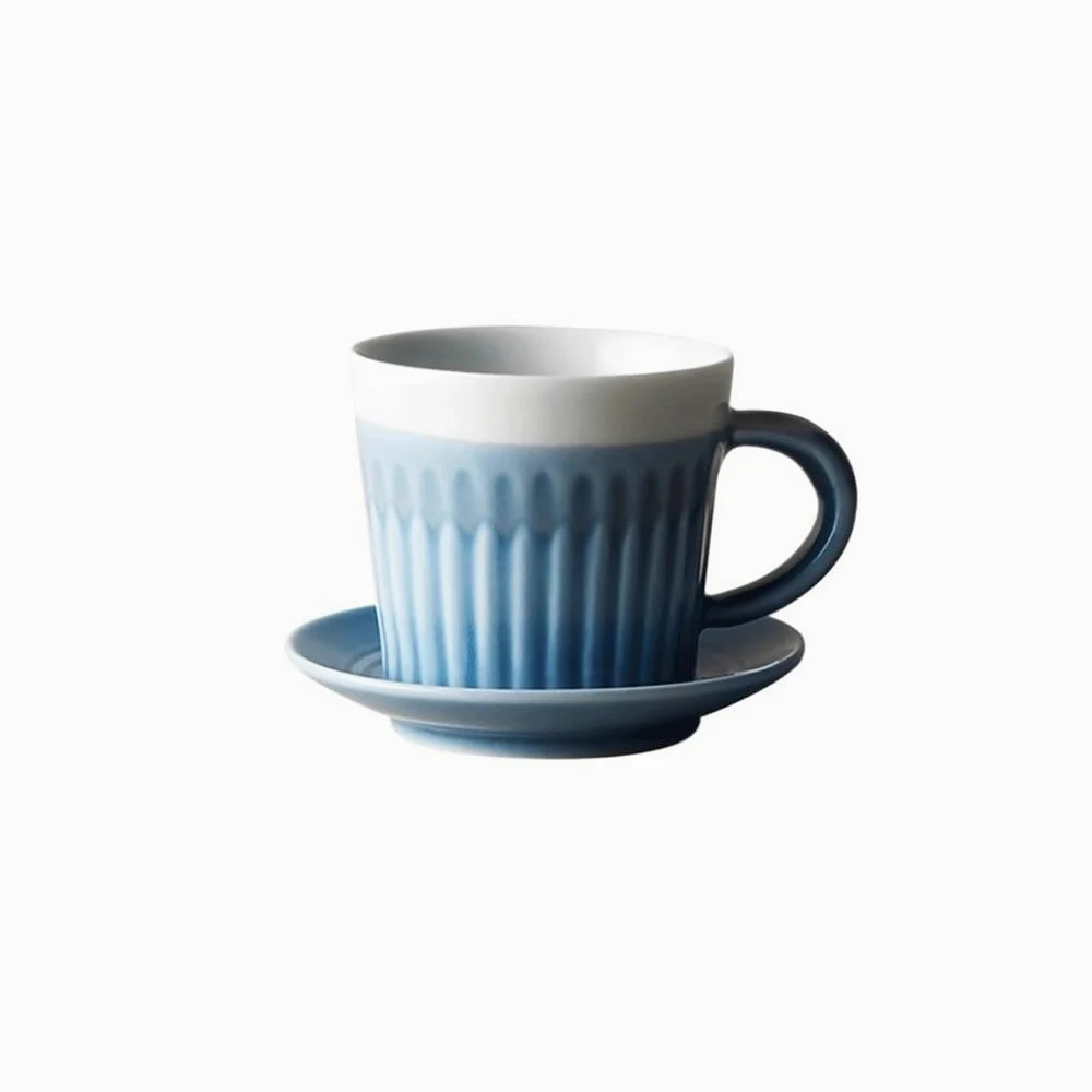 ENGENDER Tazas Cafe Taza De Café Y Platillo Cerámica Simples Hechos A Mano Té La Tarde Individual Mug Cups
