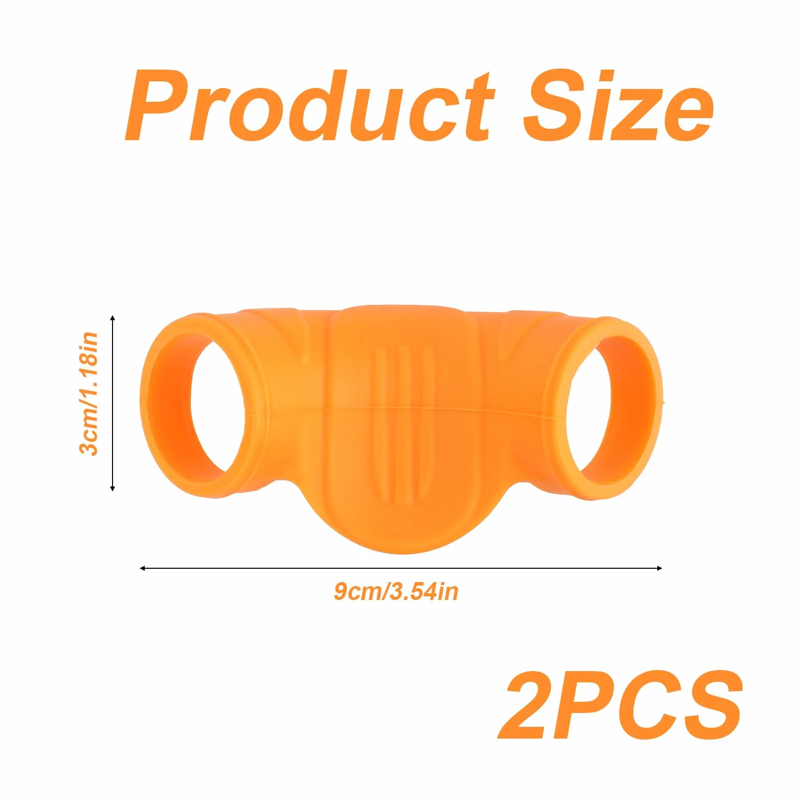 Penitue Protector Pulgar Silicona para Béisbol & Sóftbol, Reductor Impacto, Accesorios Entrenamiento (Naranja, M)