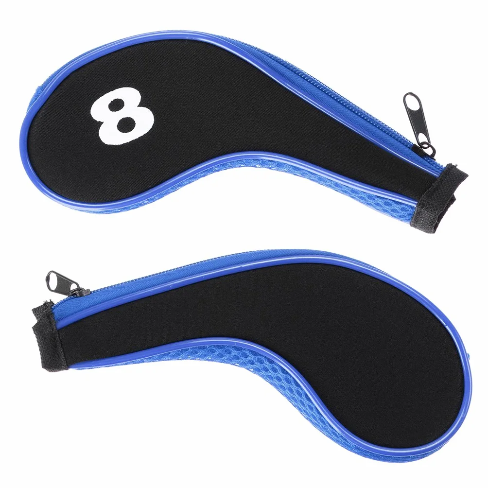 IGNPION Golf Iron Head Cover Club Protector Wedge Headcovers Long Neck Zip