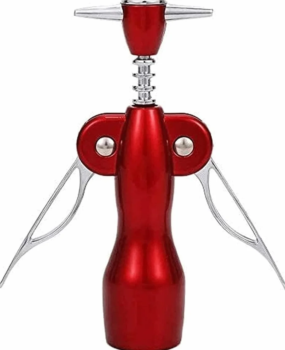 Sacacorchos, Sacacorchos for camareros, abridor de botellas de corcho y tapa de cerveza, utilizado en la cocina, sacacorchos manuales de primera calidad for todo el vino, seguro y ergonómico con alas