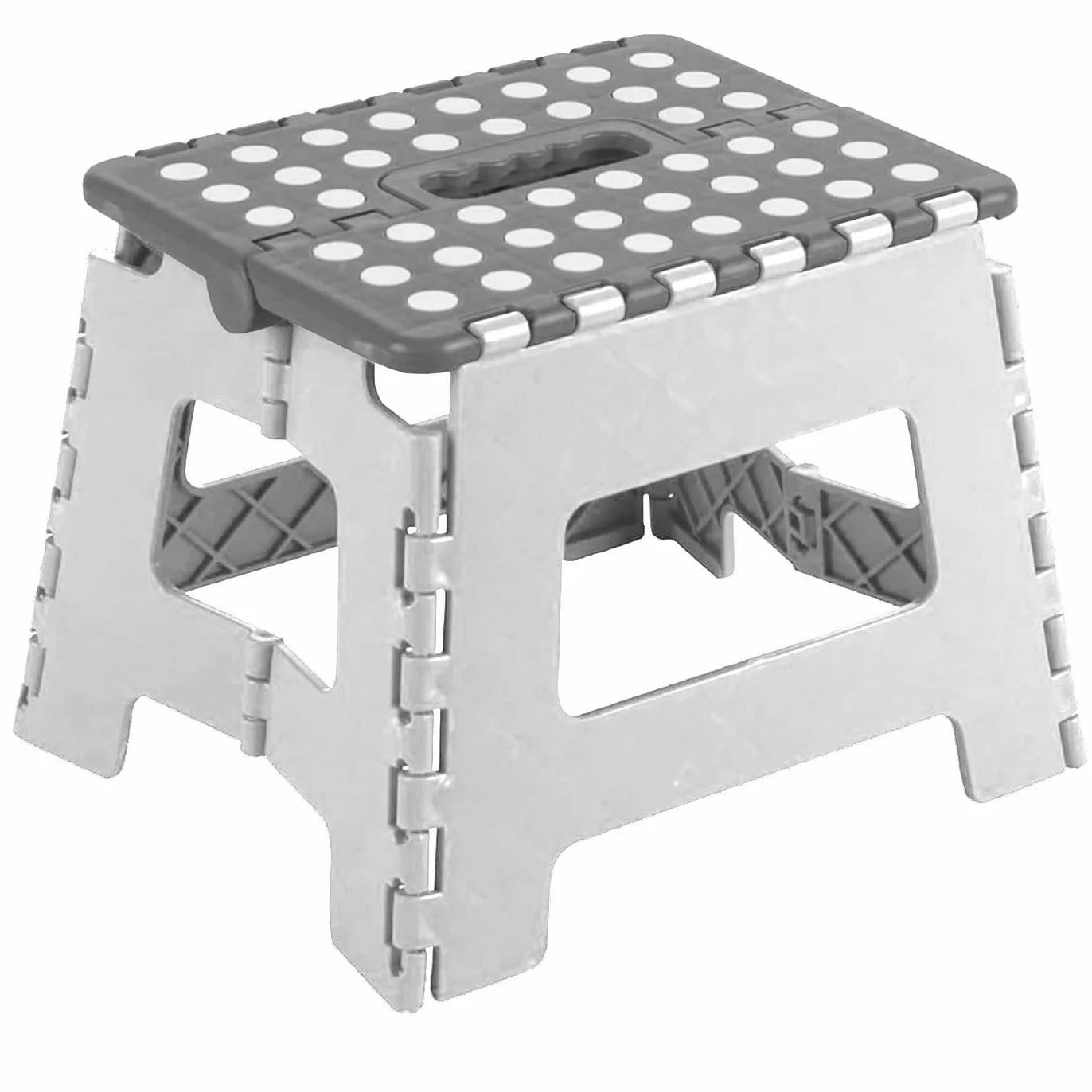 Acan Tradineur - Taburete de PVC Infantil Plegable, banqueta, Asiento Multiusos de plástico Resistente, niños, Escuela, guardería, hogar, 18 x 21 x 17 cm, Color Aleatorio