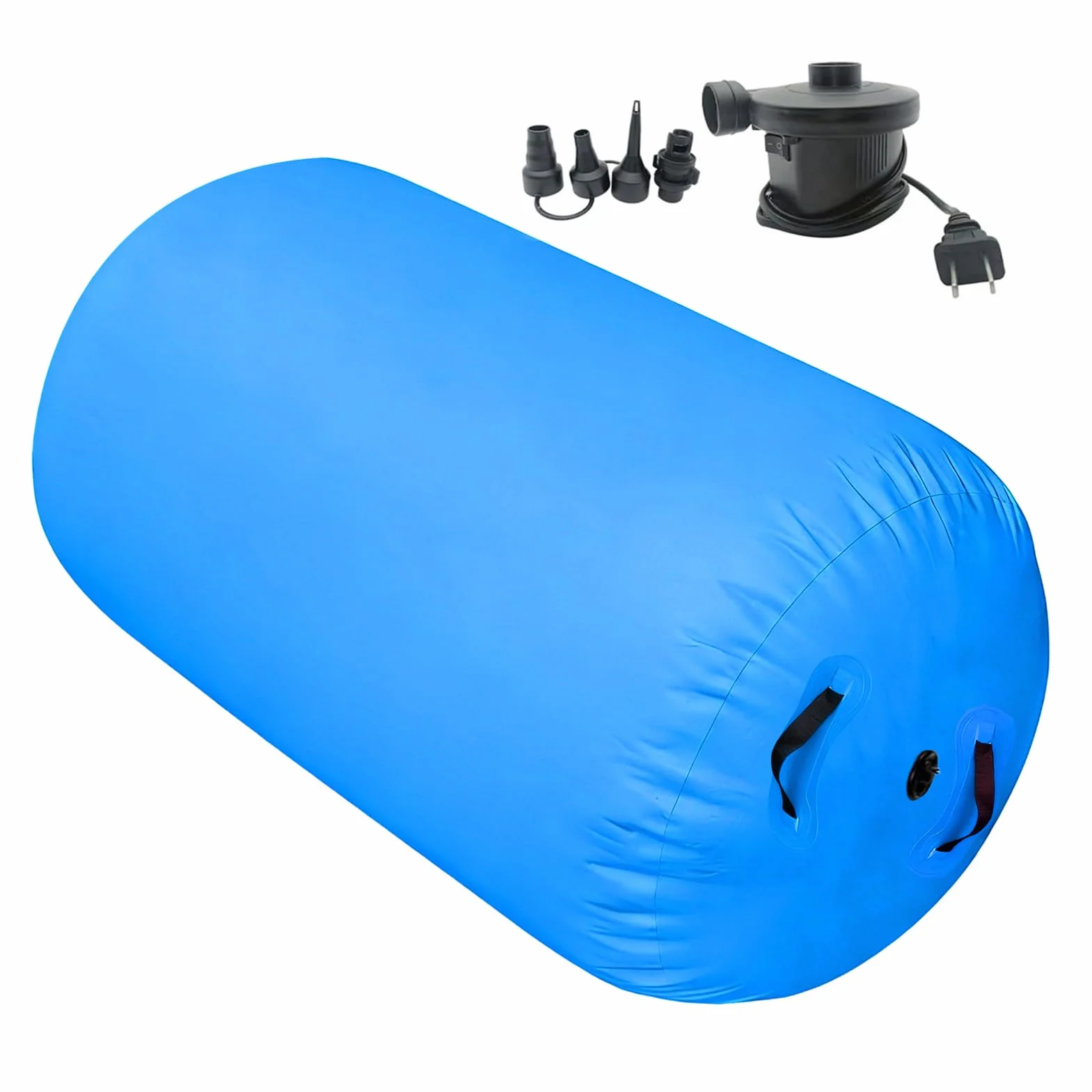 Rodillo inflable de gimnasia con bomba para entrenamiento de equilibrio y yoga