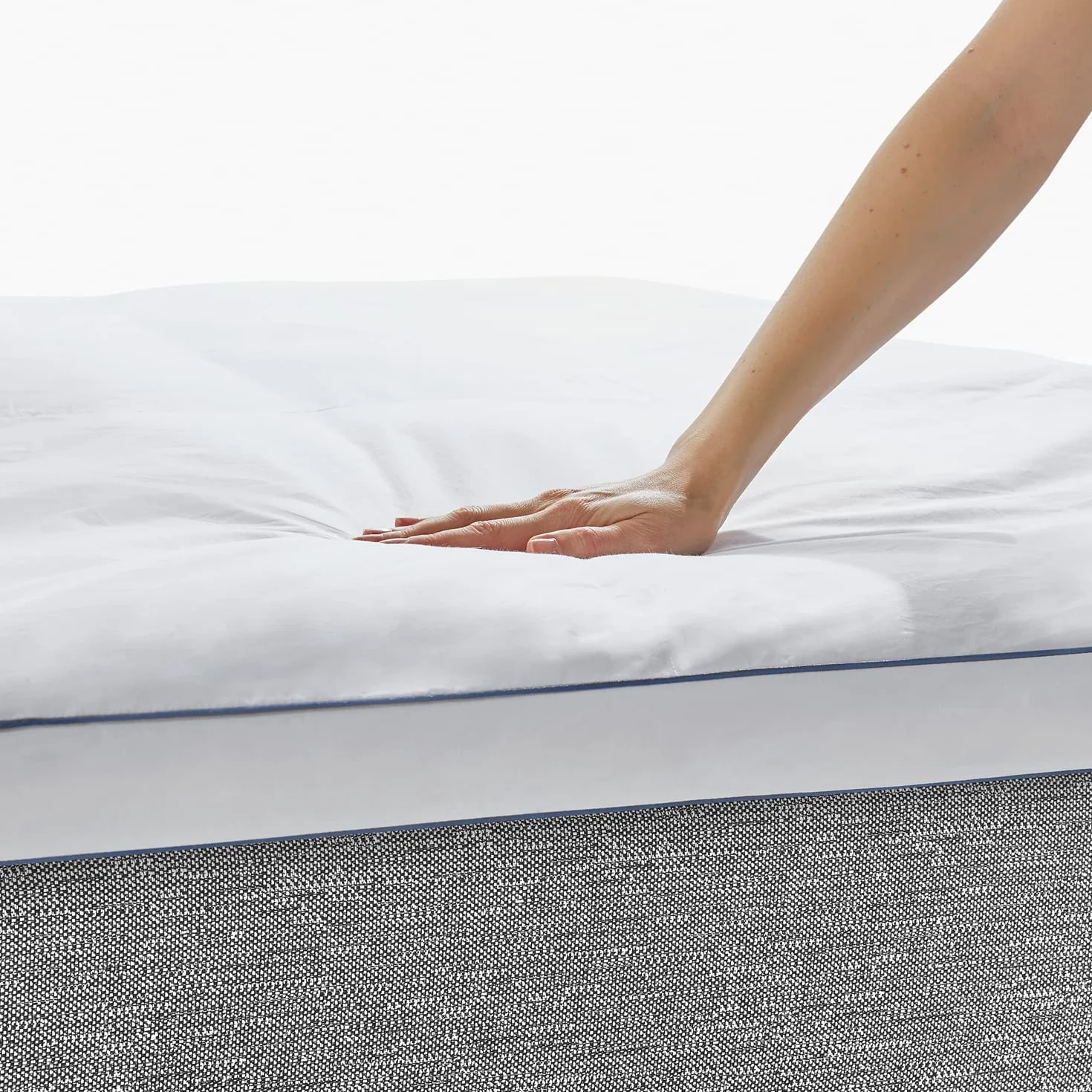 Pikolin Home - Topper de plumón 100% Natural y Transpirable | 90 x 190 cm | 5 cm | Sobrecolchón | Sensación de ingravidez | Confort Hotel de Lujo | Maximiza la sensación de Confort | KIOTO