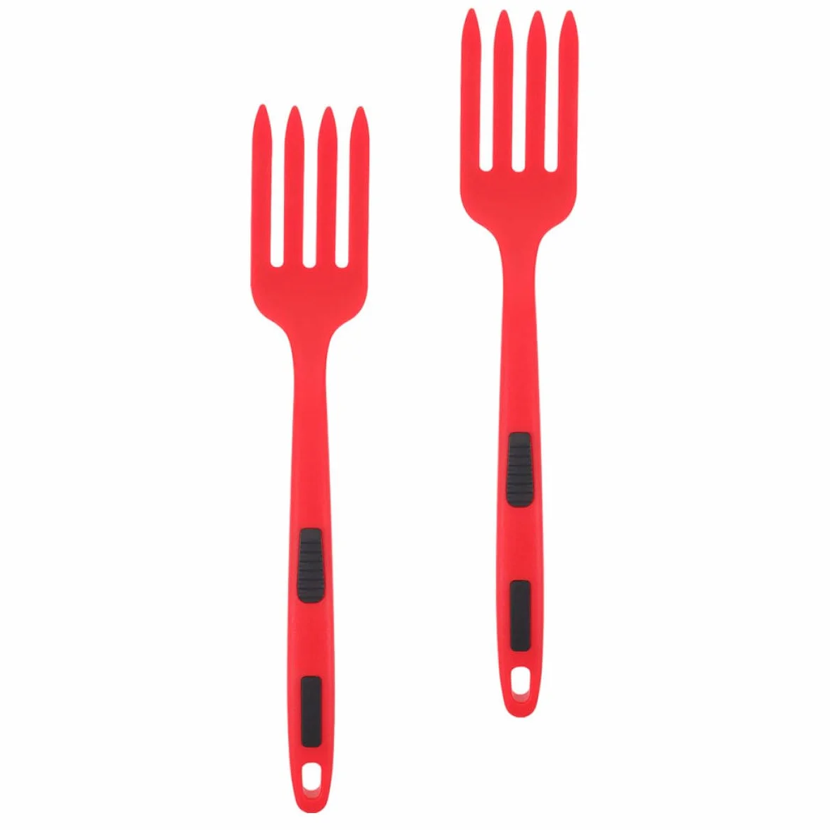 Ciieeo Tenedor de Silicona Flexible Horquilla Multifunción 2 Unidades para Cocina Ergonómico y Antiadherente para Pasta y Uso Doméstico