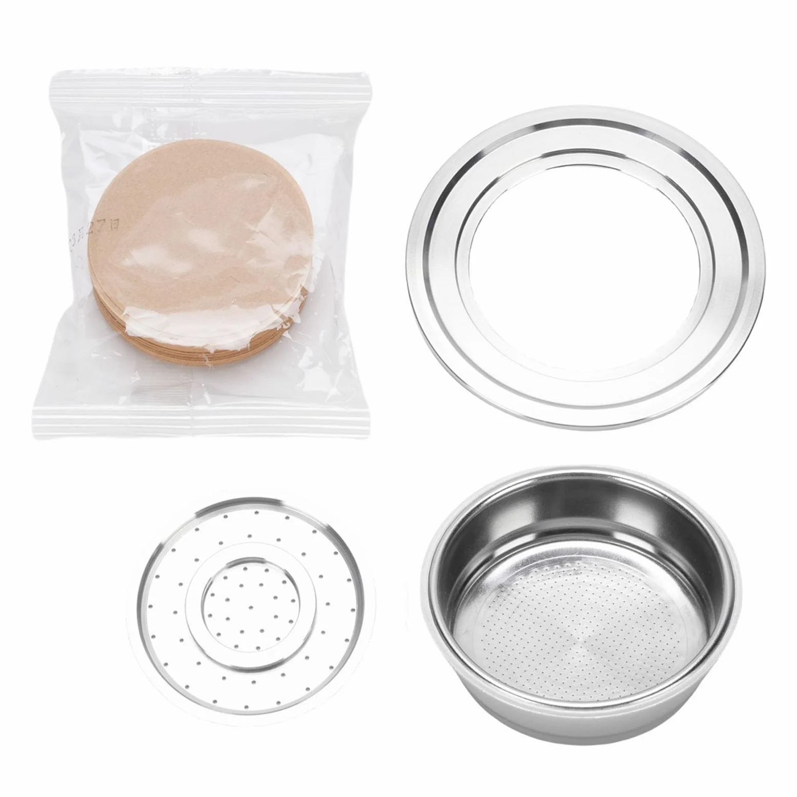 Taza de café recargable de acero inoxidable, taza de cápsula de café reutilizable apta para máquina de café , papel y acero inoxidable, buena para el medio ambiente y la comodidad