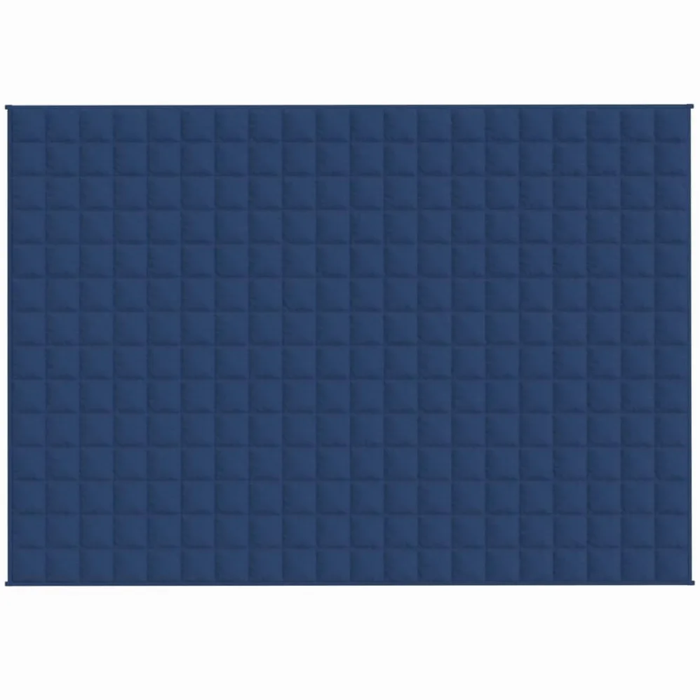 INLIFE Manta ponderada azul 140 x 200 cm 6 kg tejido casa y jardín, ropa (6,38 kg)