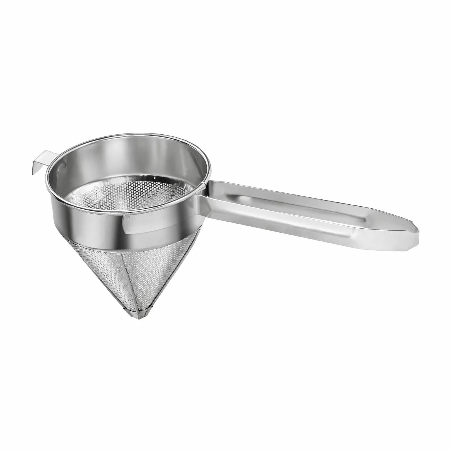 MagiDeal Colador de Caldo de Acero Inoxidable coladores cónicos colador de Tapa China de Cocina colador Mango Reforzado Malla Fina