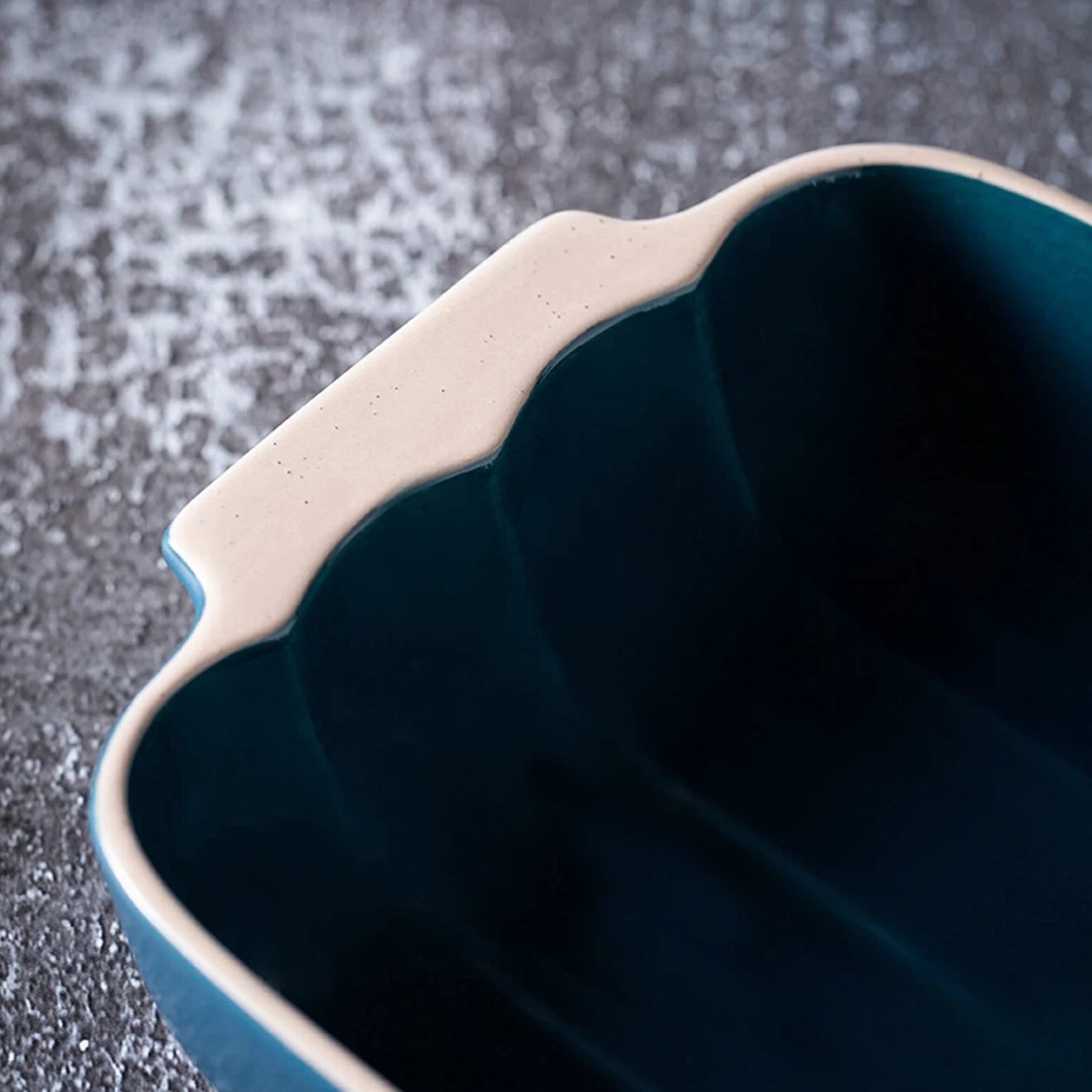 Fuente para Hornear Casserole rectangular Pan para hornear Pan Multi Baker plato, plato para hornear con asa, plato de cazuela de cerámica, Pan de lasaña para cenar y banquete, azul Bandejas Horno