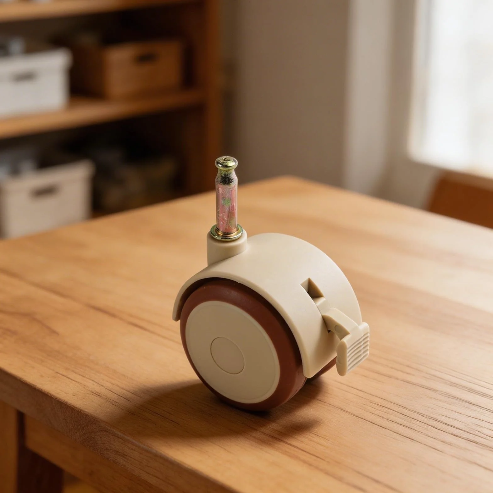 Juego de 4 ruedas giratorias para muebles de niños, ruedas de goma para cunas, sillas de comedor, mesas