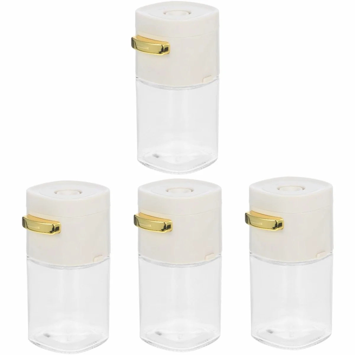 4 Piezas Tarro De Especias Dispensador De Pimienta Botellas De Especias a Prueba De Fugas Saleros y Pimenteros Botellas De Pequeños Saleros Botella De Especias Pp Cabilock