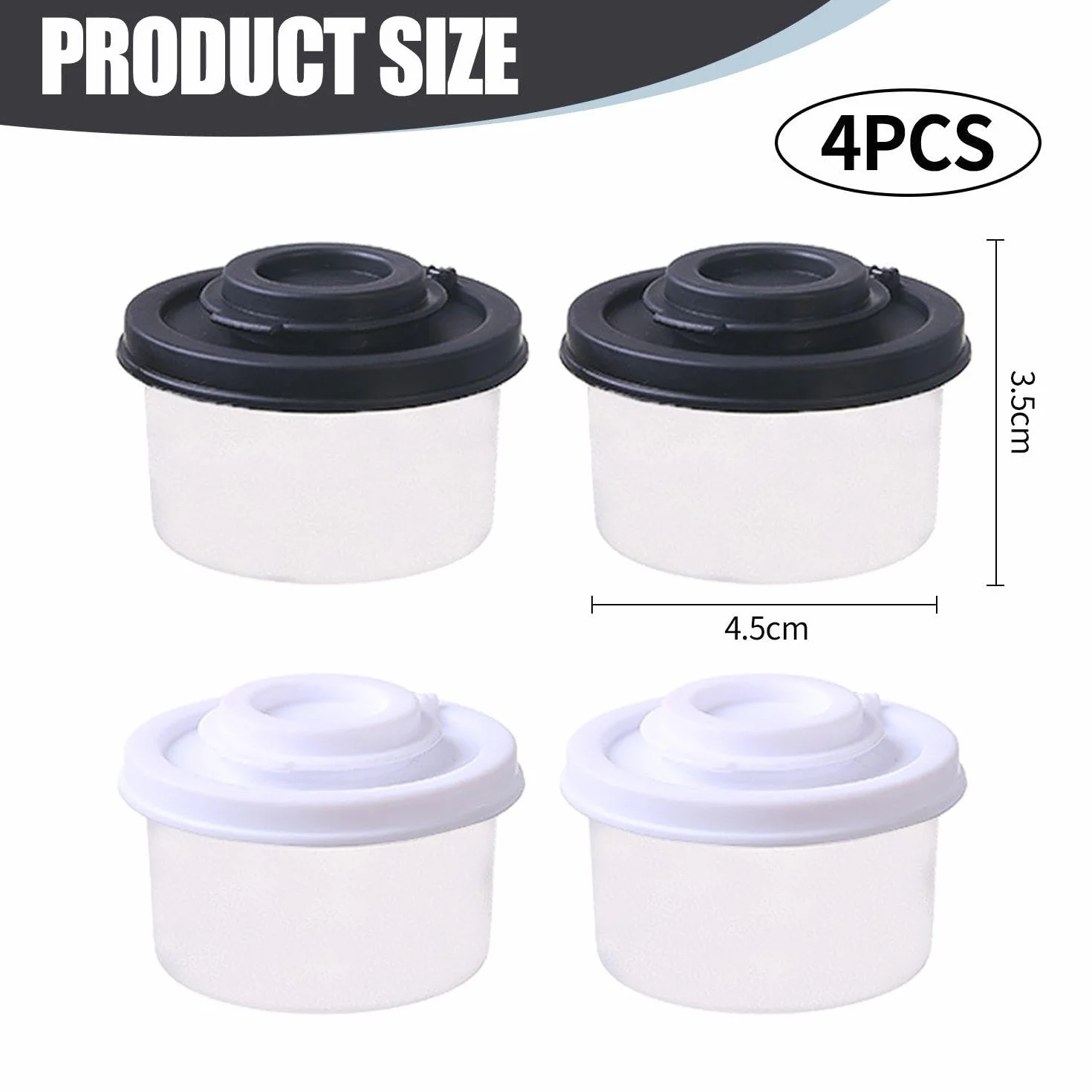 4 Piezas De Mini Botellas De Especias, Botellas De Especias De Plástico, Botellas De Especias Portátiles, Necesidades De Cocina, Adecuadas Para Acampar, Picnic Y Viajar.