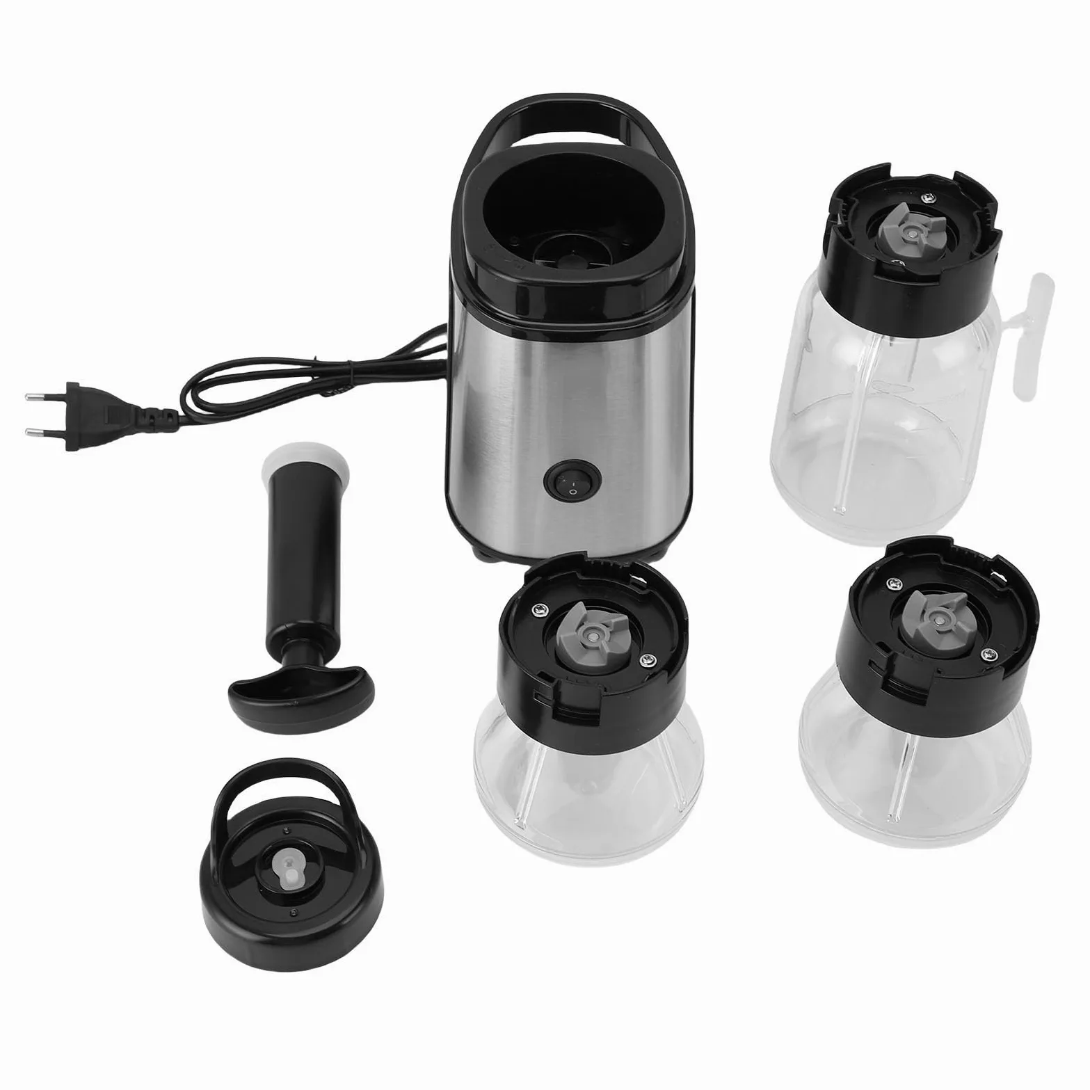 BRRNOO Licuadora de Mostrador Multifuncional de 1800W, Diseño 4 en 1 con