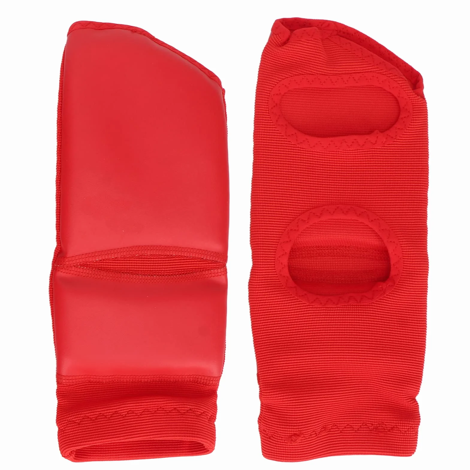 Protector de pie de boxeo antideslizante para entrenamiento de taekwondo adultos, rojo