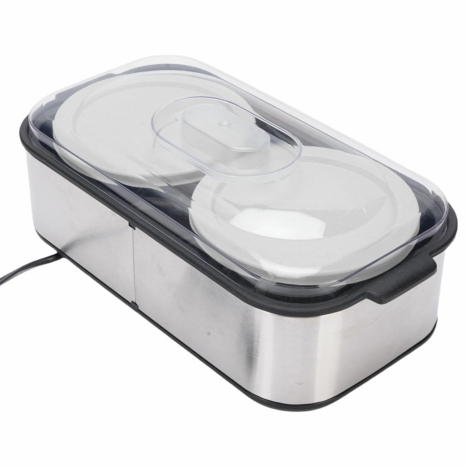 TOPINCN 2L Máquina de Fabricantes de Yogurt Automático, Temporizador de 0 a 48 Horas, Fabricantes de Yogures de Acero Inoxidable con Temperatura Ajustable (EU enchufe 220V)