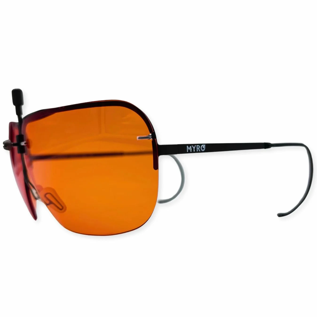 Gafas de Tiro y Polígono Deportivo modelo Roma con Lentes Intercambiables de Color NARANJA de Alto Rendimiento Fabricadas en Italia