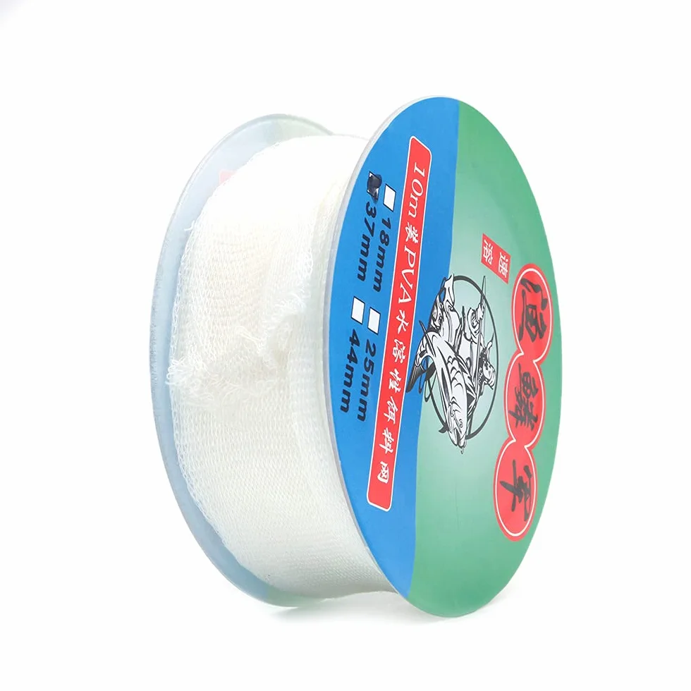 Namvo Malla de PVA 10 Metros Soluble en Agua Bolsas Cebo Pesca Carpa 37 mm