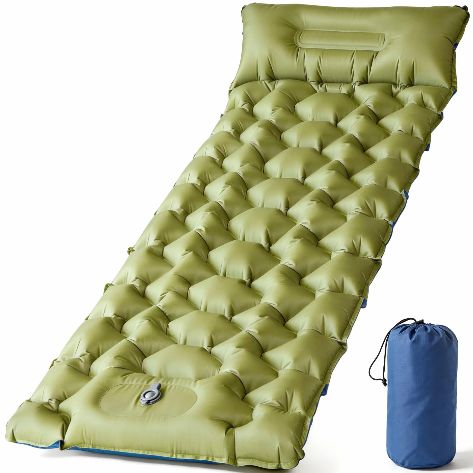 Colchon Hinchable Camping Ultraligera Resistente con Almohada Individual para Playa Viajes