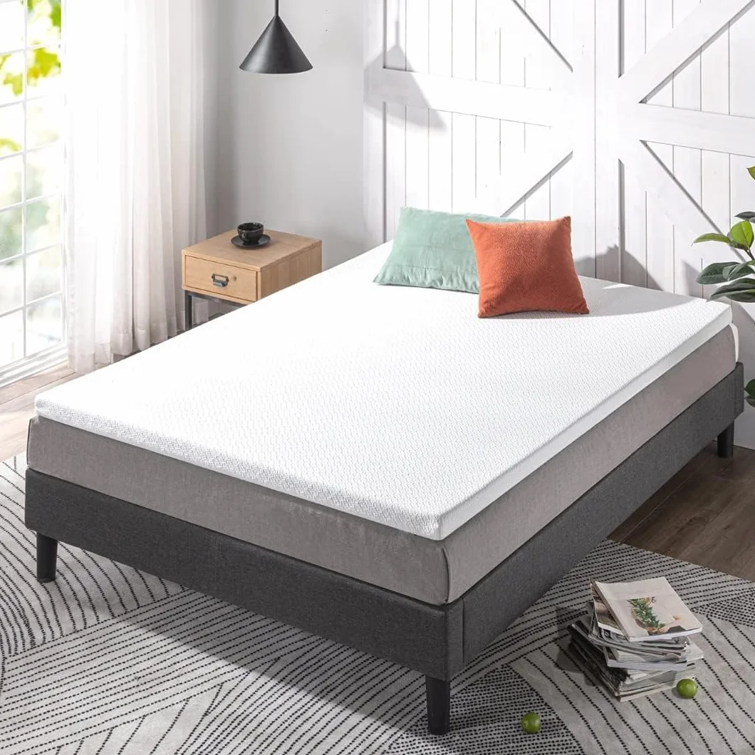 REAL CONFORT Topper Cubrecolchon de Viscogel Viscoelástico | Fabricacion Española | Topper para Colchón Nucleo de Viscogel | 90 x 180cm | Grosor 4CM | Refresca y Alivia Tensiones Musculares