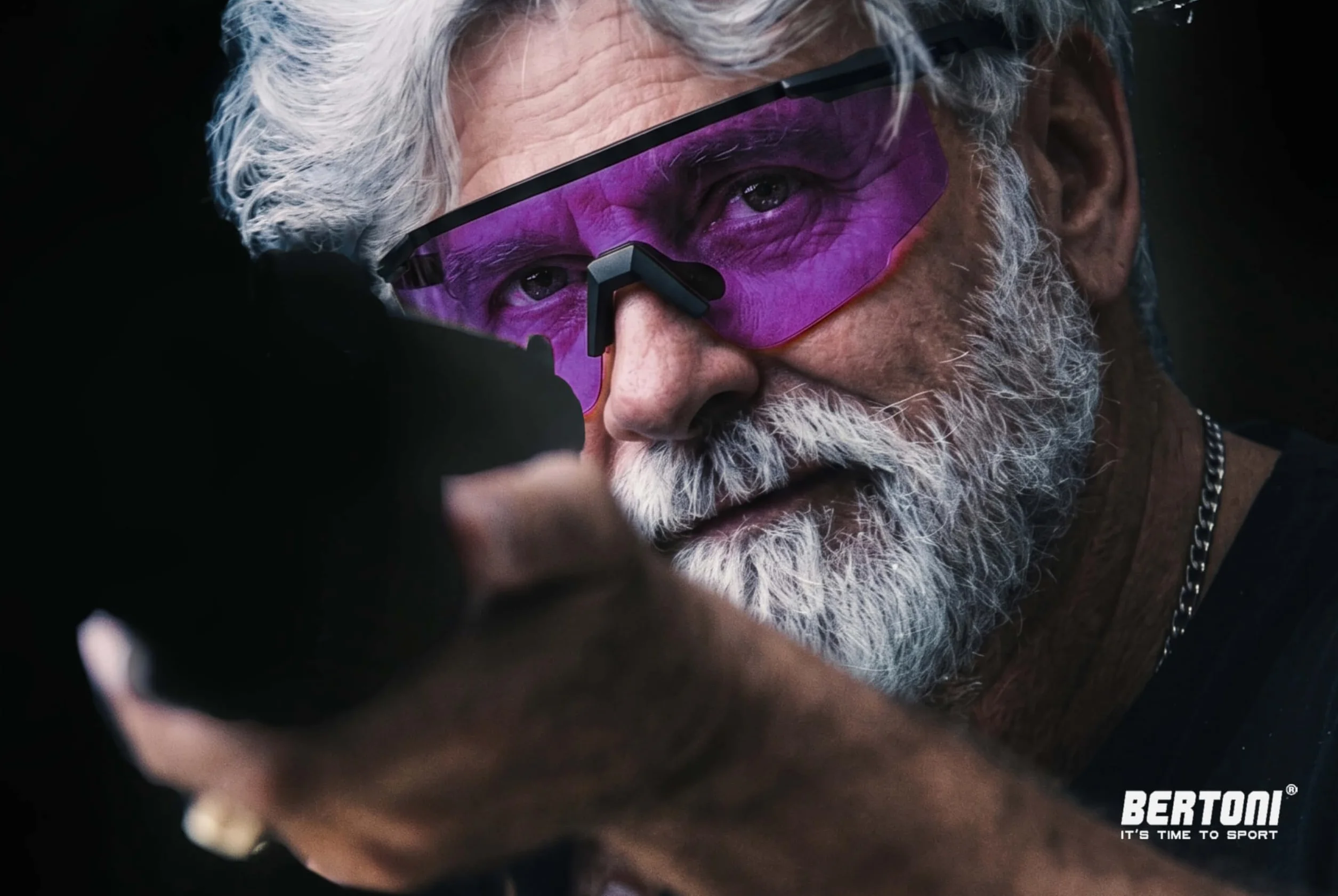 BERTONI Gafas de Tiro Protectoras Balistica Tacticas de Seguridad para Disparar con 4 Lentes Incluidas y Clip para Lentes Graduadas – SH890N SOS